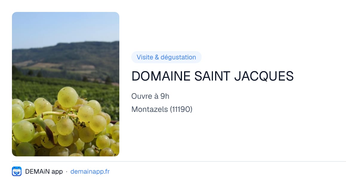 DOMAINE SAINT JACQUES — Montazels