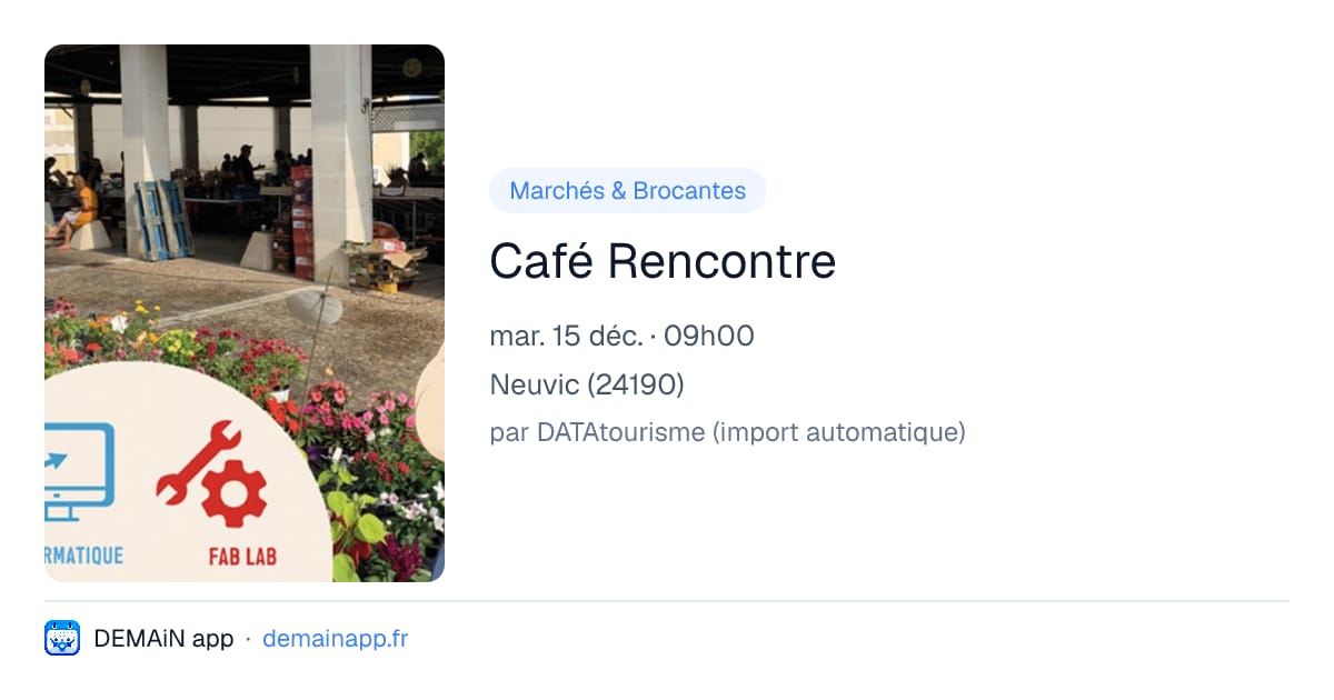 Café Rencontre — Neuvic