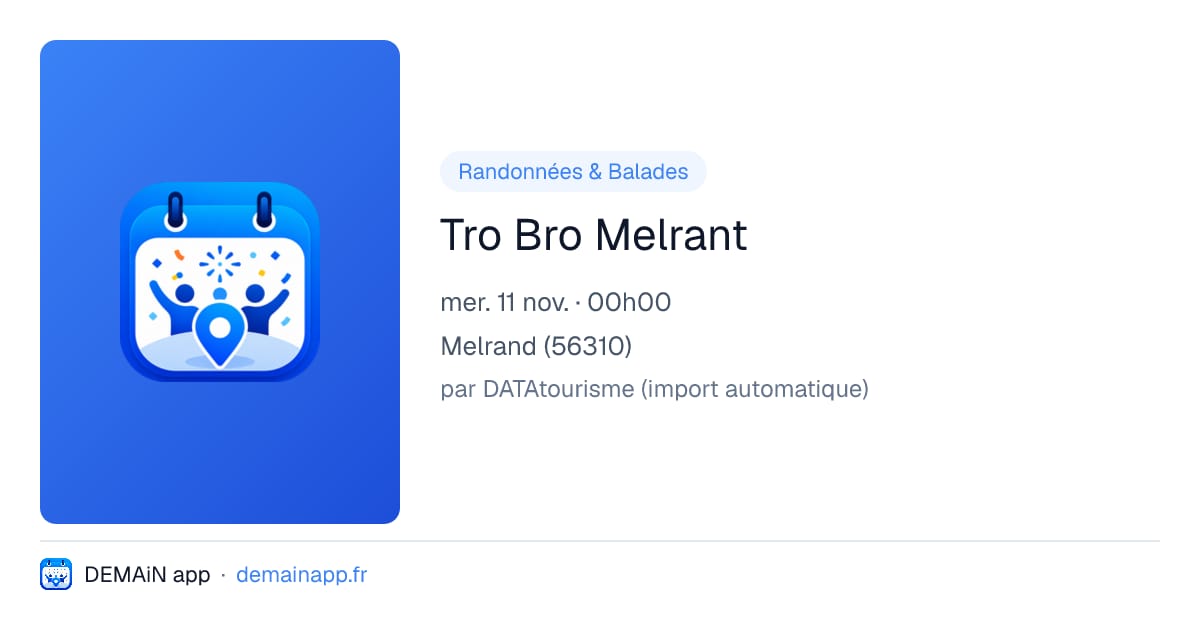 Tro Bro Melrant — Melrand