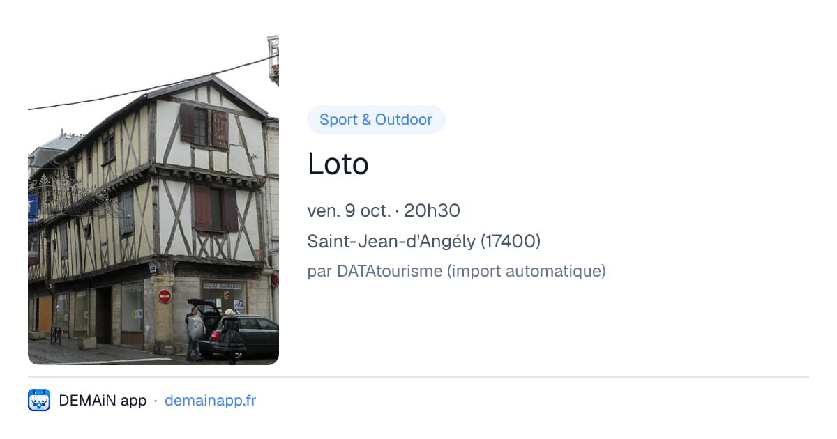 Loto — Saint-Jean-d'Angély