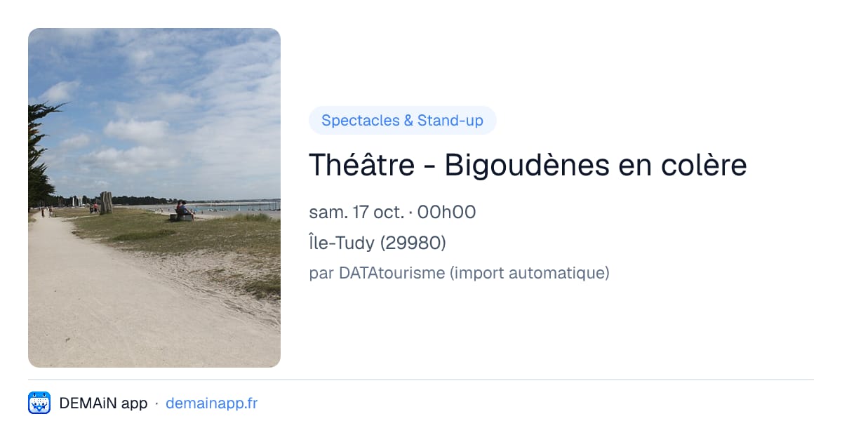 Théâtre - Bigoudènes en colère — Île-Tudy