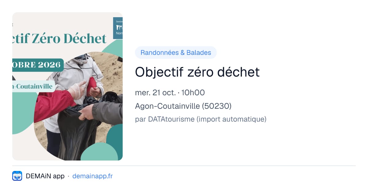 Objectif zéro déchet — Agon-Coutainville