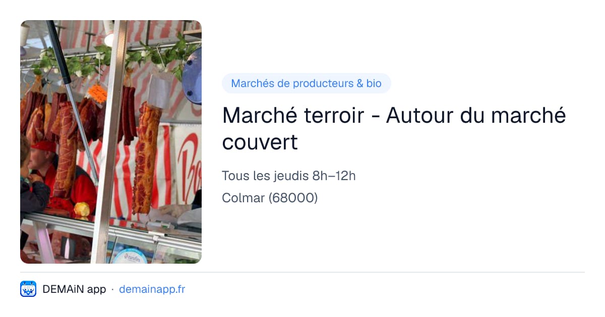 Marché terroir - Autour du marché couvert — Colmar