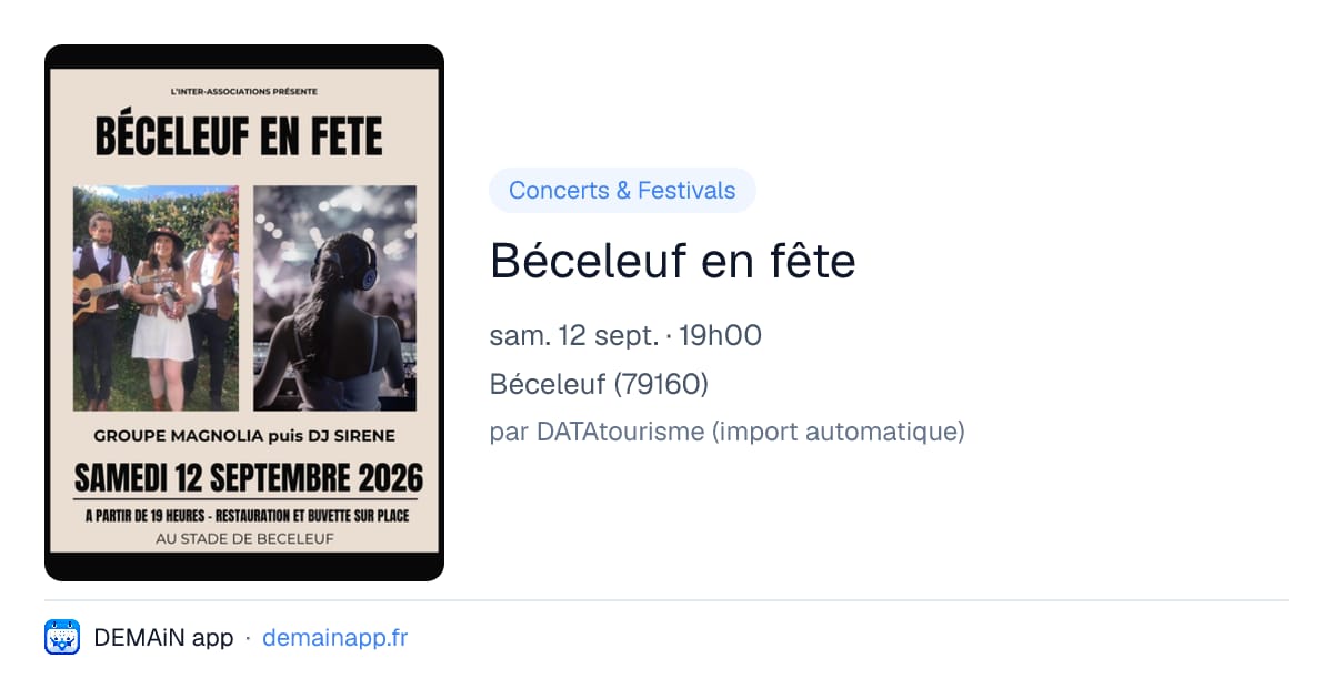 Béceleuf en fête — Béceleuf
