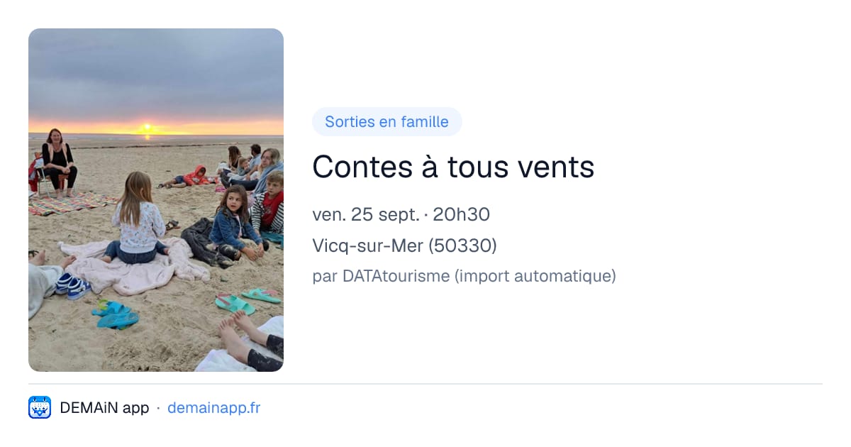 Contes à tous vents — Vicq-sur-Mer
