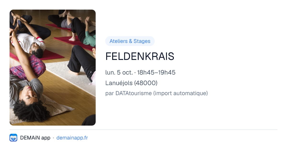 FELDENKRAIS — Lanuéjols