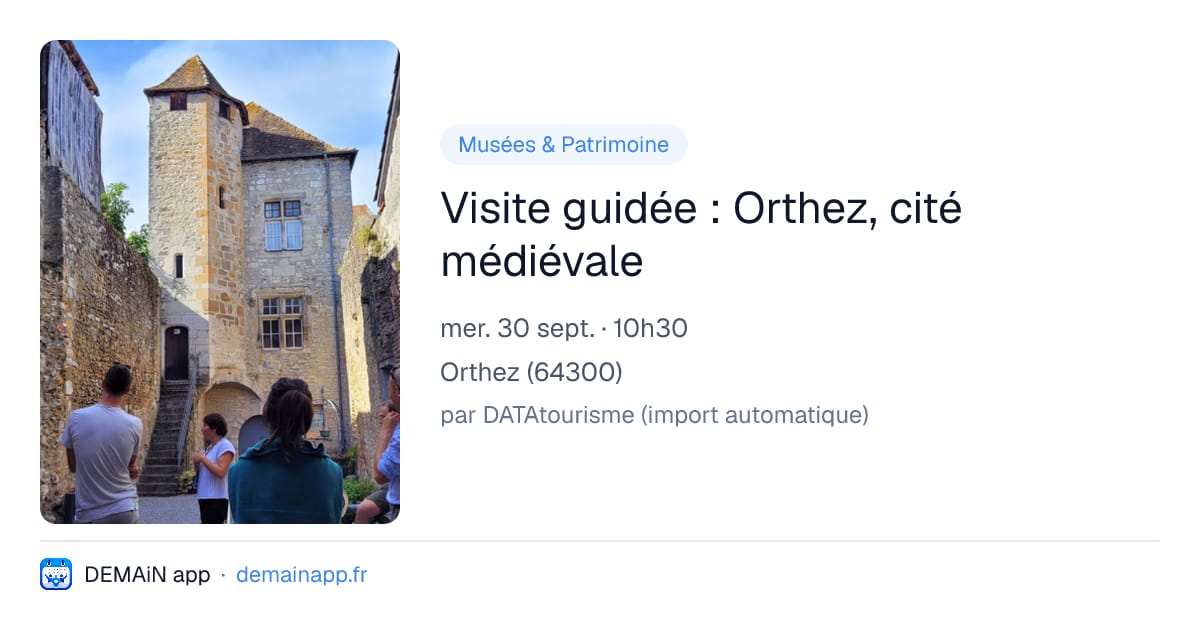 Visite guidée : Orthez, cité médiévale — Orthez