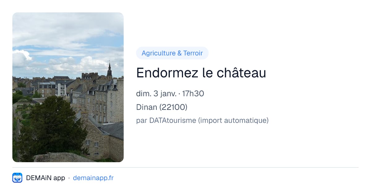 Endormez le château — Dinan