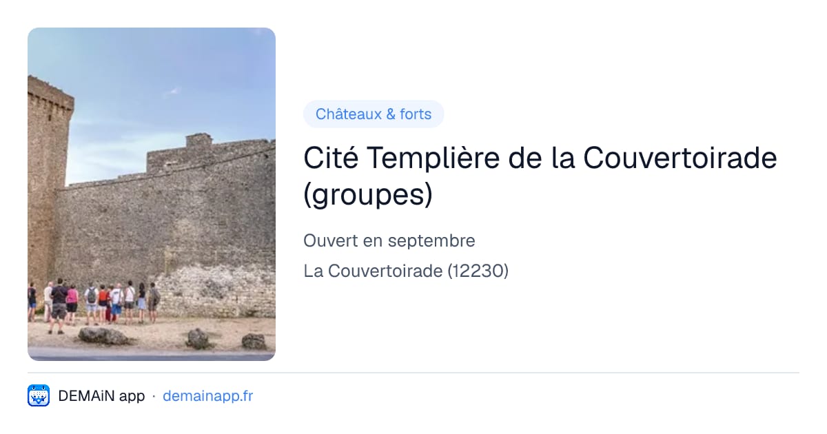 Cité Templière de la Couvertoirade (groupes) — La Couvertoirade