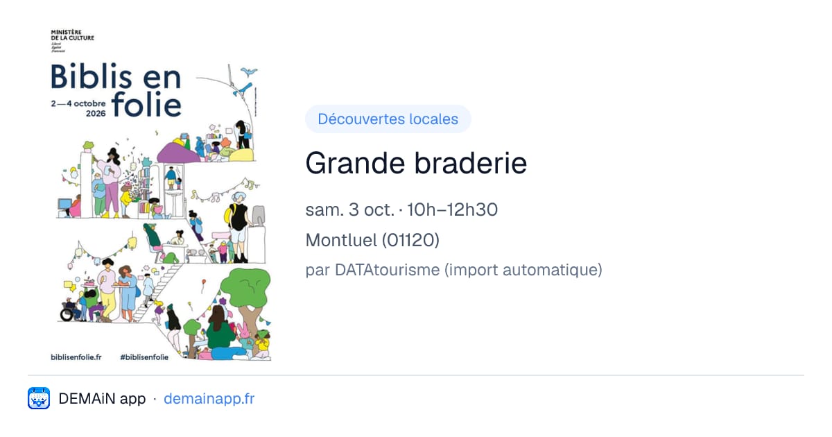 Grande braderie — Montluel