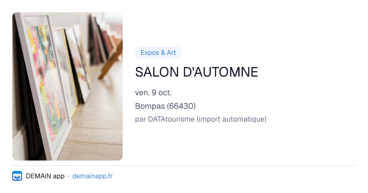 SALON D'AUTOMNE — Bompas