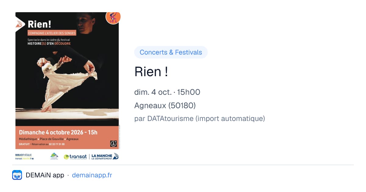 Rien ! — Agneaux