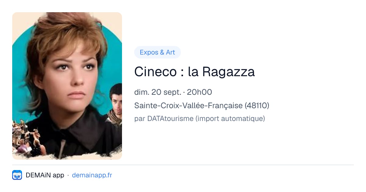 Cineco : la Ragazza — Sainte-Croix-Vallée-Française