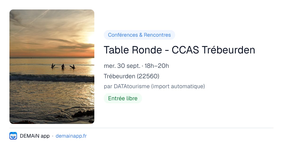 Table Ronde - CCAS Trébeurden — Trébeurden