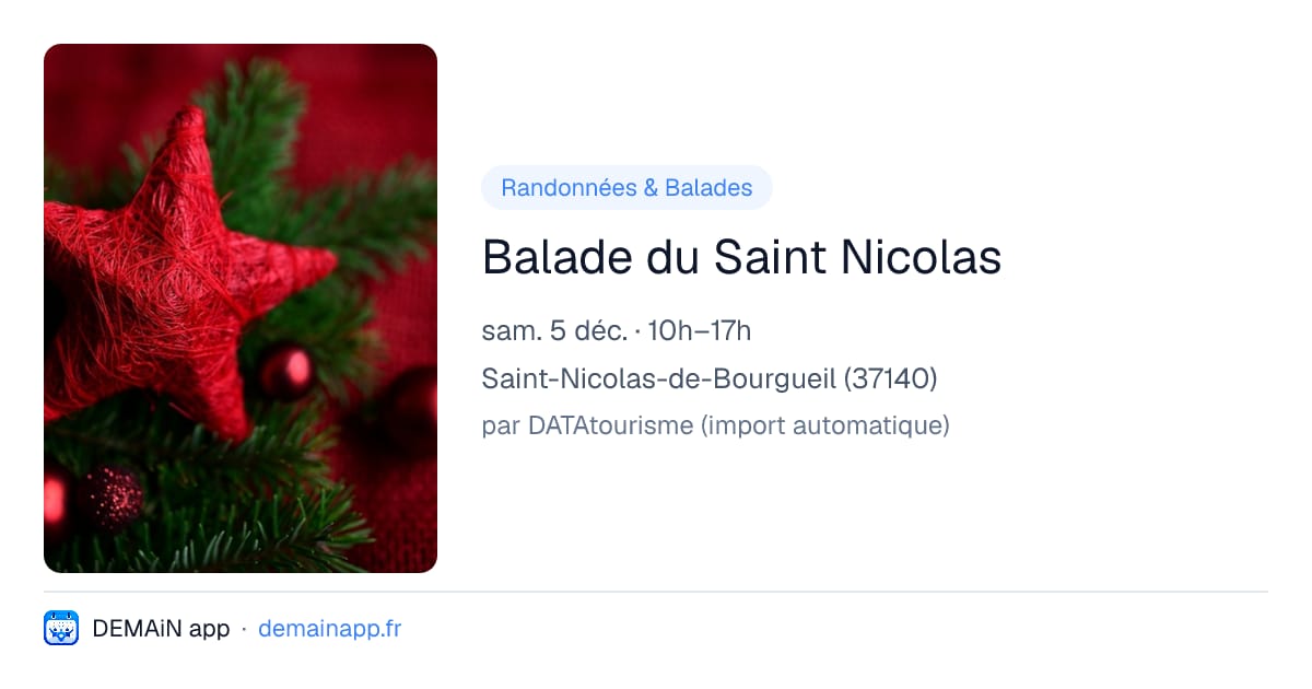 Balade du Saint Nicolas — Saint-Nicolas-de-Bourgueil