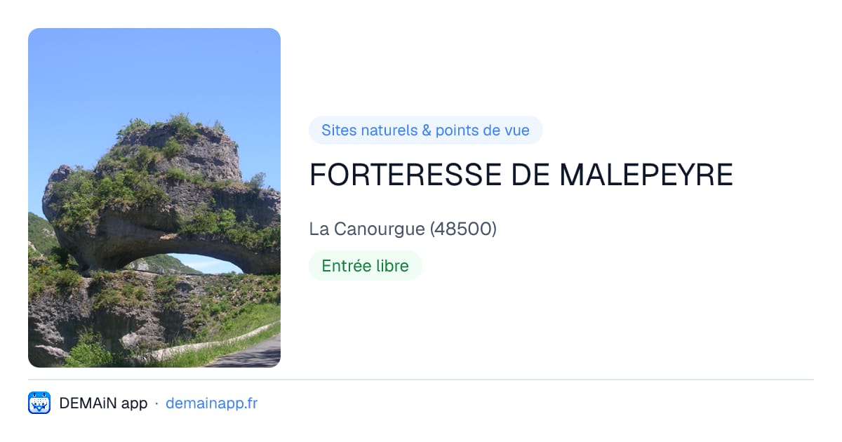 FORTERESSE DE MALEPEYRE — La Canourgue