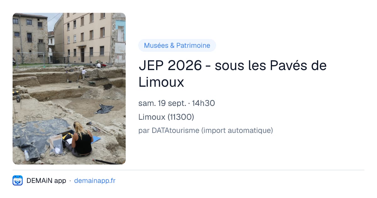 JEP 2026 - sous les Pavés de Limoux — Limoux