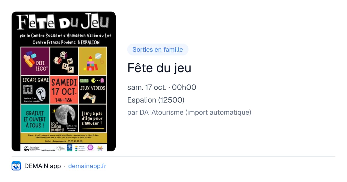 Fête du jeu — Espalion