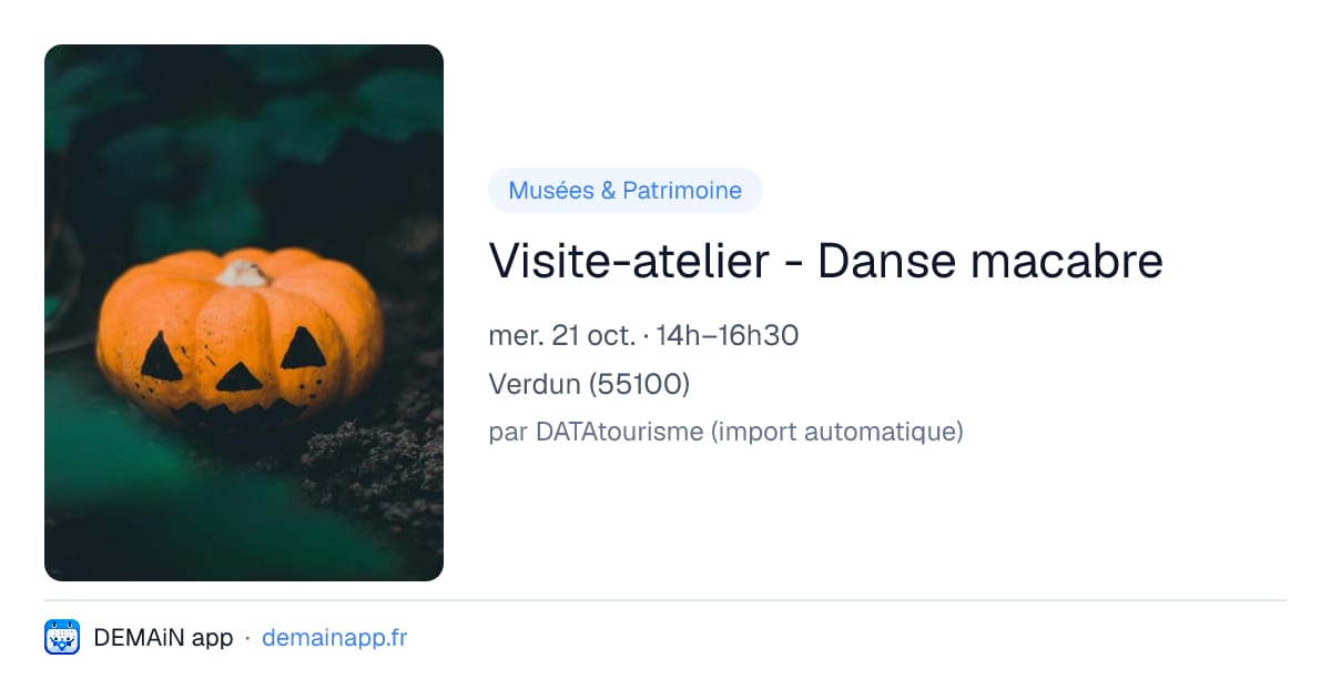 Visite-atelier - Danse macabre — Verdun