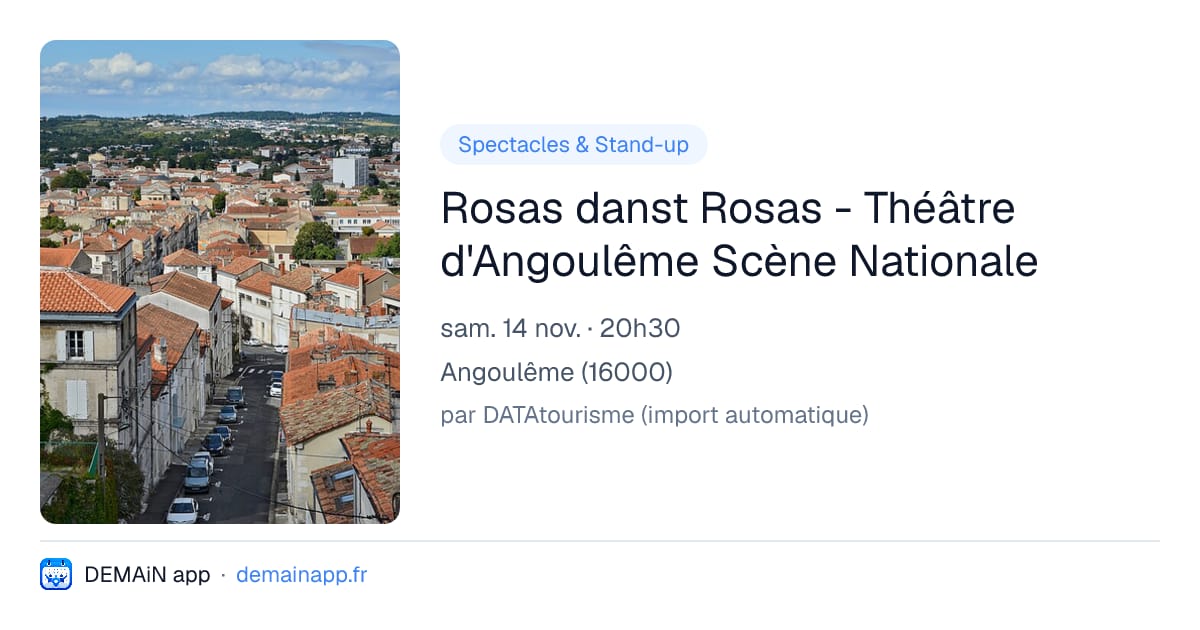 Rosas danst Rosas - Théâtre d'Angoulême Scène Nationale — Angoulême