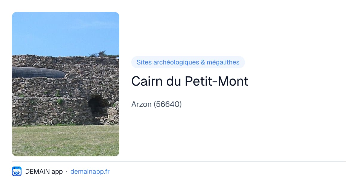 Cairn du Petit-Mont — Arzon