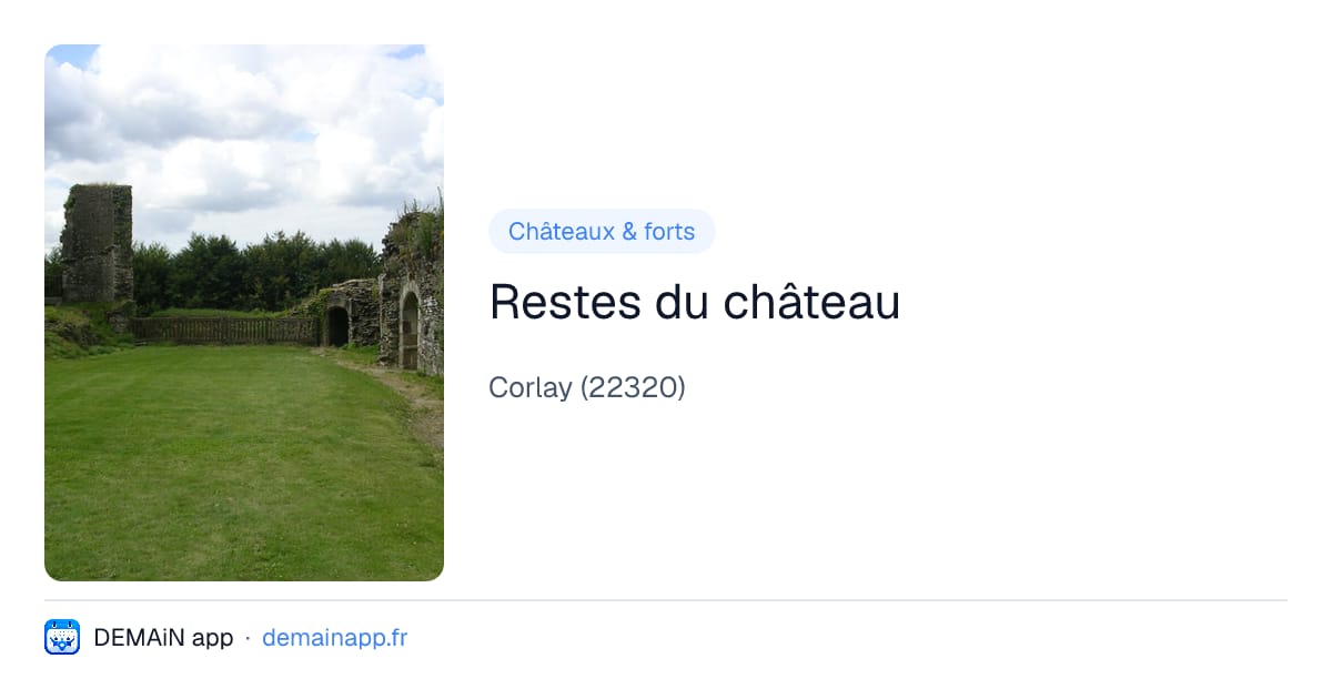 Restes du château — Corlay