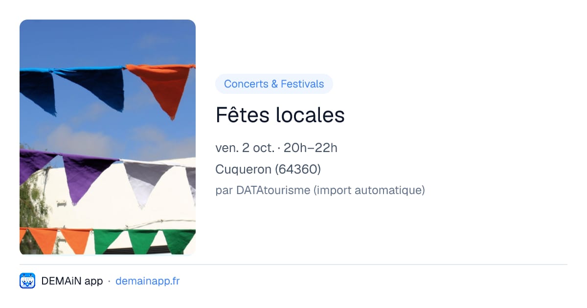Fêtes locales — Cuqueron