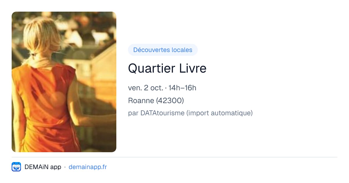 Quartier Livre — Roanne