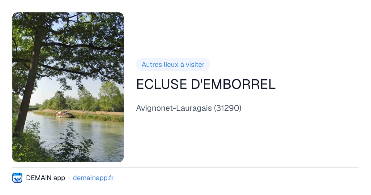 ECLUSE D'EMBORREL — Avignonet-Lauragais