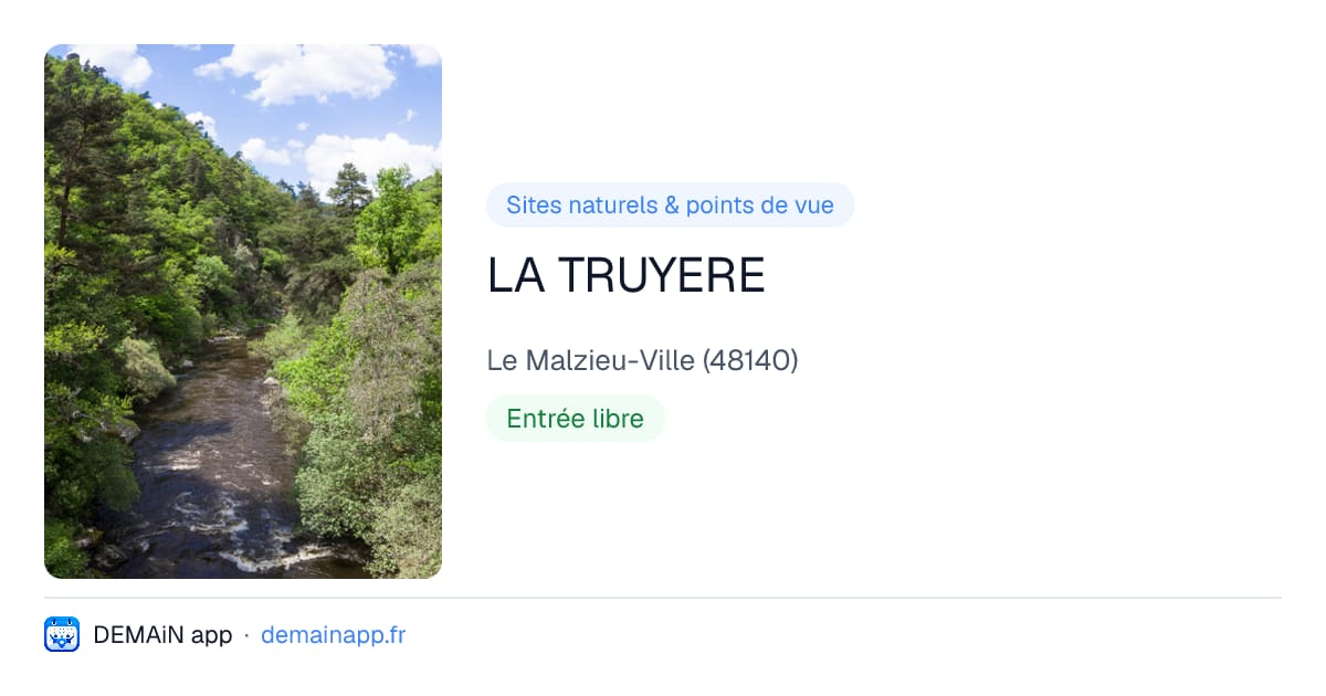 LA TRUYERE — Le Malzieu-Ville
