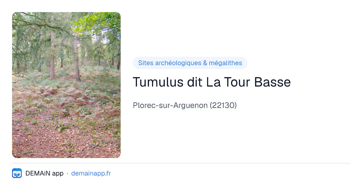 Tumulus dit La Tour Basse — Plorec-sur-Arguenon