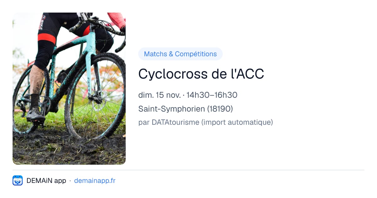 Cyclocross de l'ACC — Saint-Symphorien