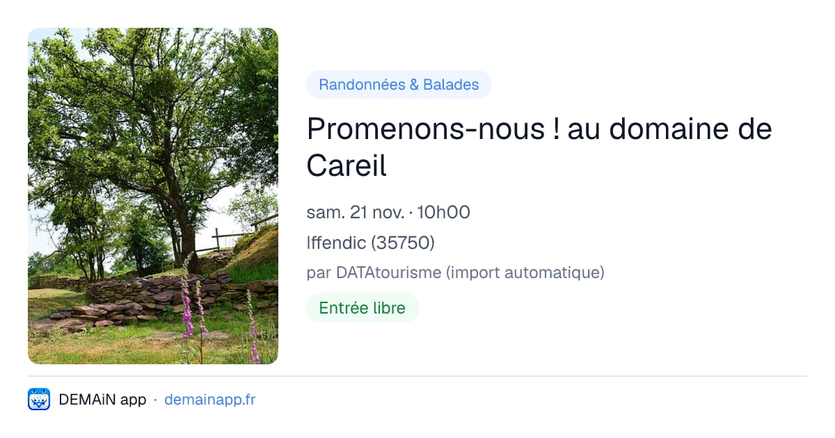 Promenons-nous ! au domaine de Careil — Iffendic