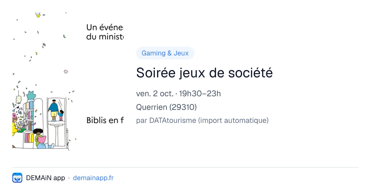 Soirée jeux de société — Querrien