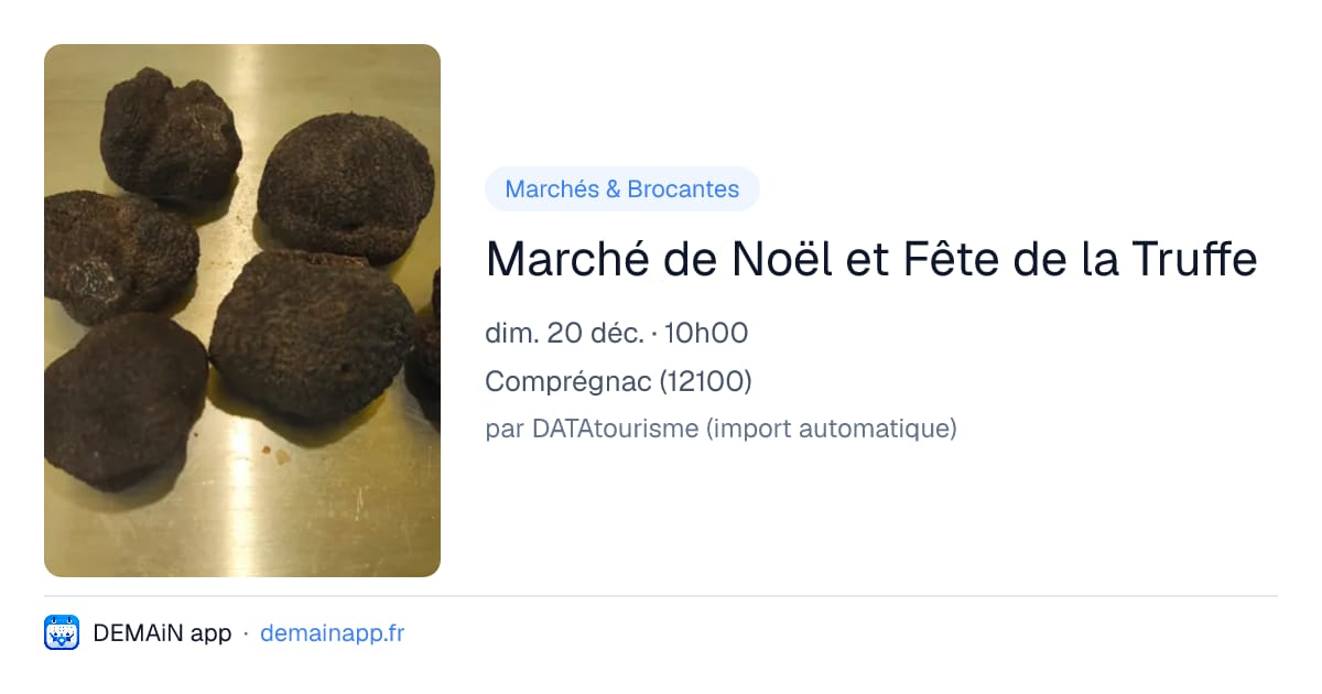 Marché de Noël et Fête de la Truffe — Comprégnac