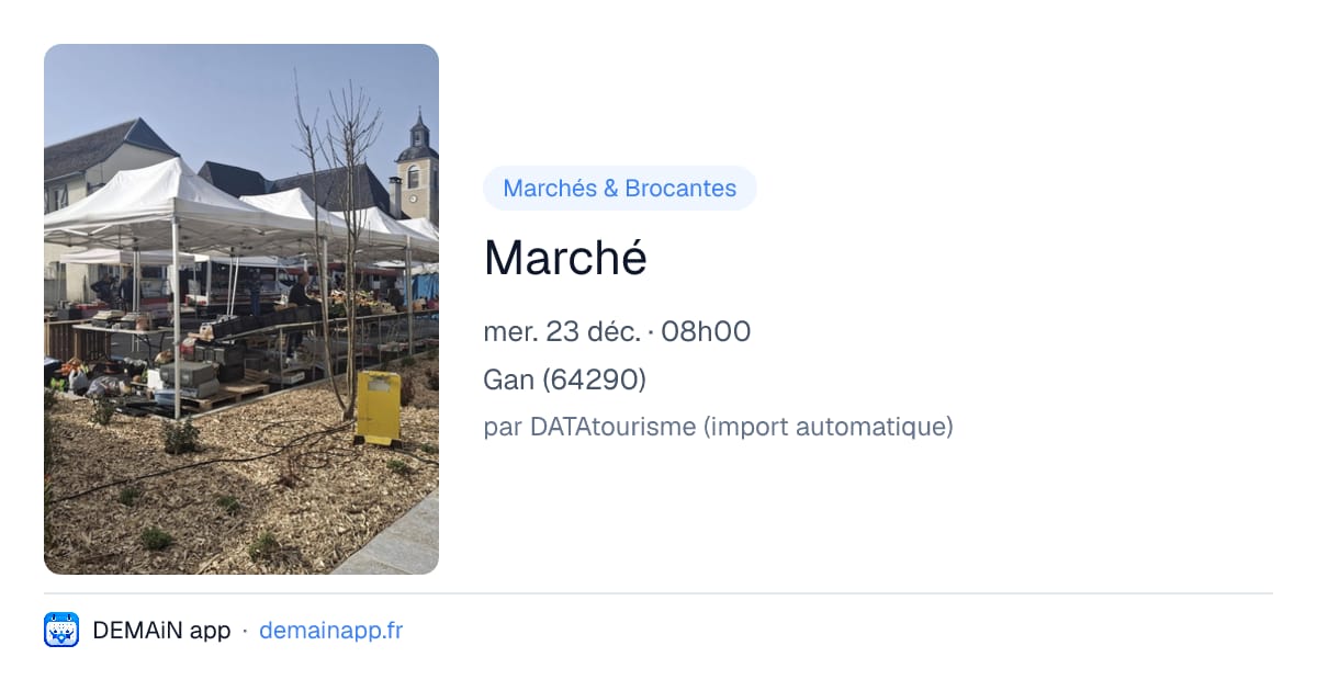 Marché — Gan
