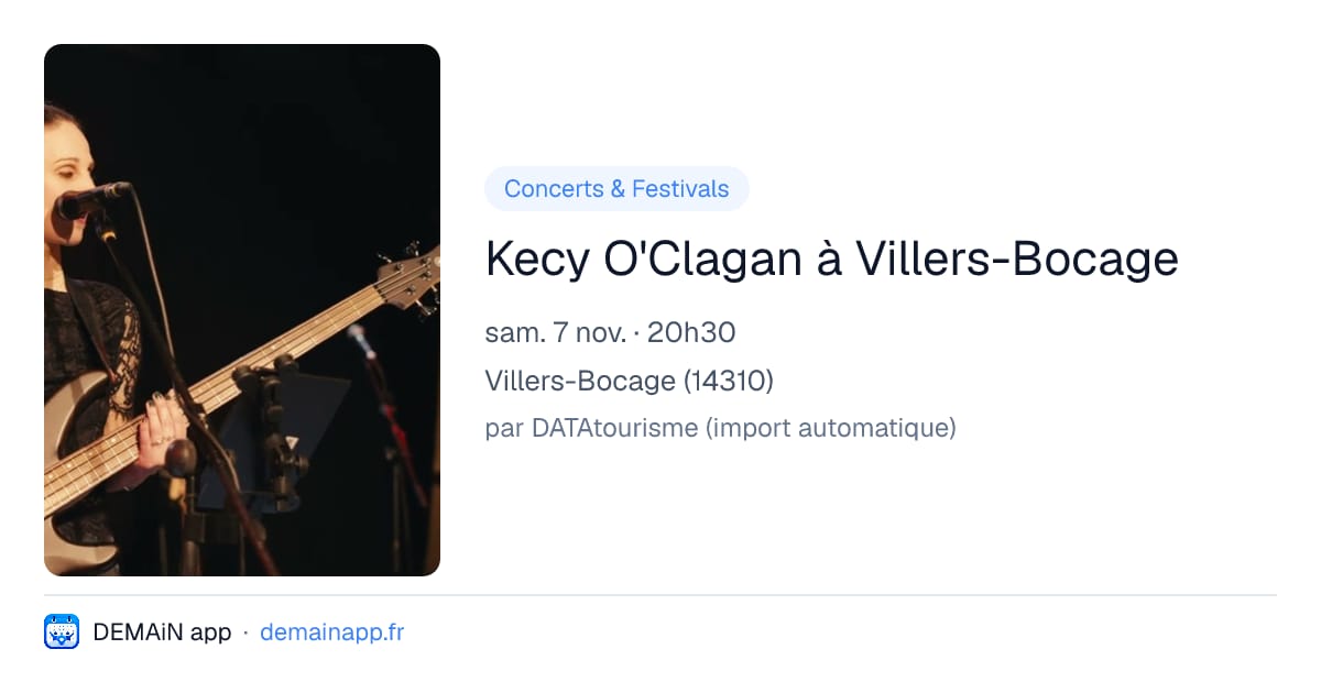 Kecy O'Clagan à Villers-Bocage — Villers-Bocage