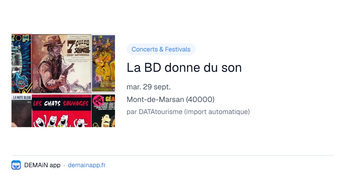 La BD donne du son — Mont-de-Marsan
