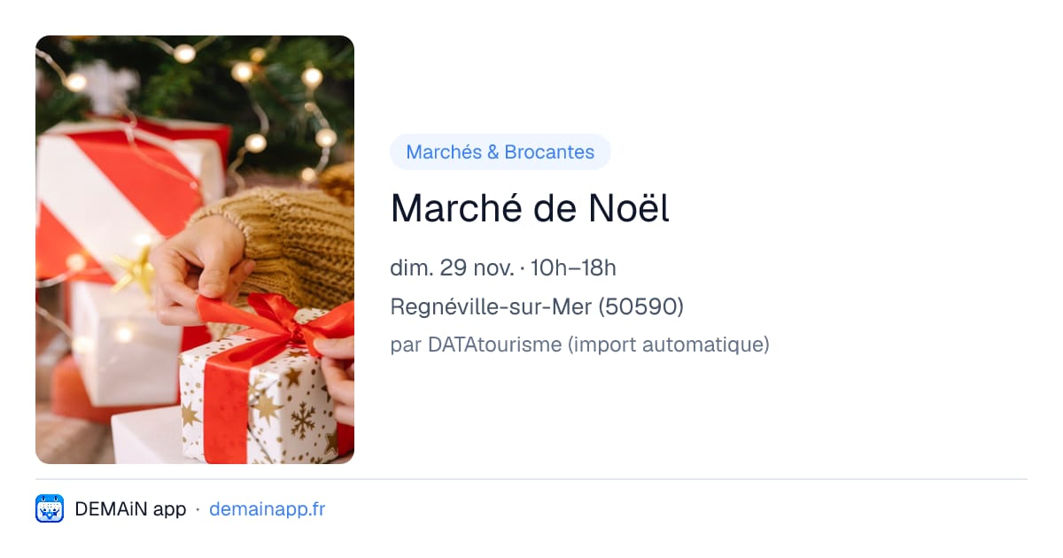 Marché de Noël — Regnéville-sur-Mer