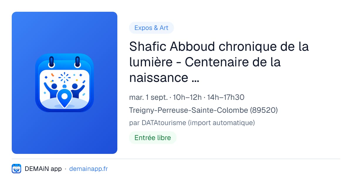 Shafic Abboud chronique de la lumière - Centenaire de la naissance de l’artiste (1926 - 2004) — Treigny-Perreuse-Sainte-Colombe