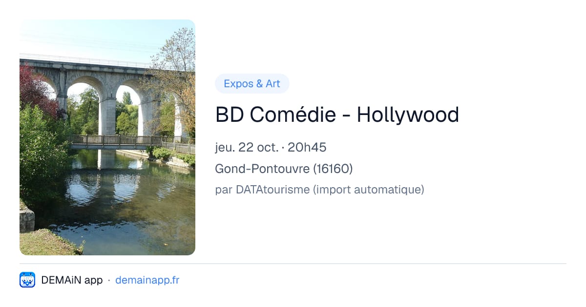 BD Comédie - Hollywood — Gond-Pontouvre