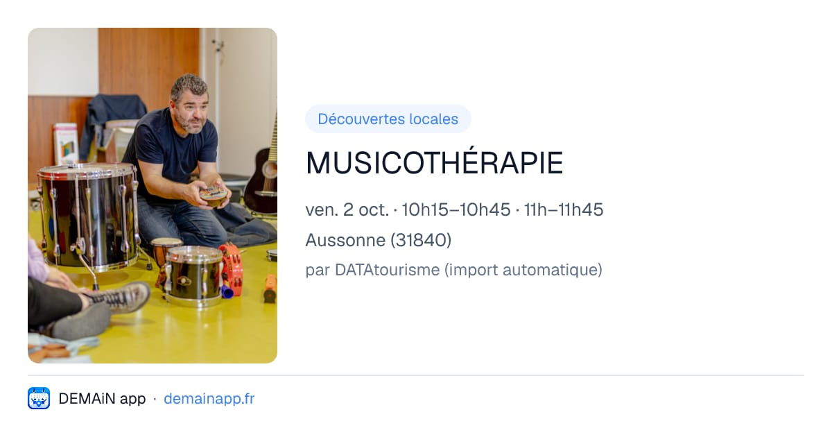 MUSICOTHÉRAPIE — Aussonne