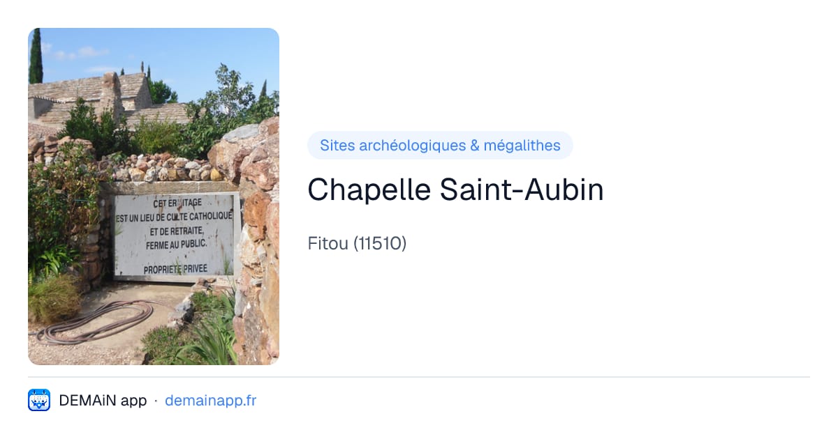 Chapelle Saint-Aubin — Fitou