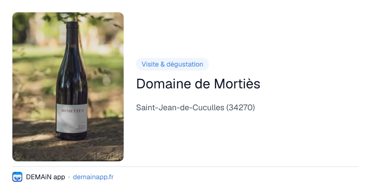 Domaine de Mortiès — Saint-Jean-de-Cuculles