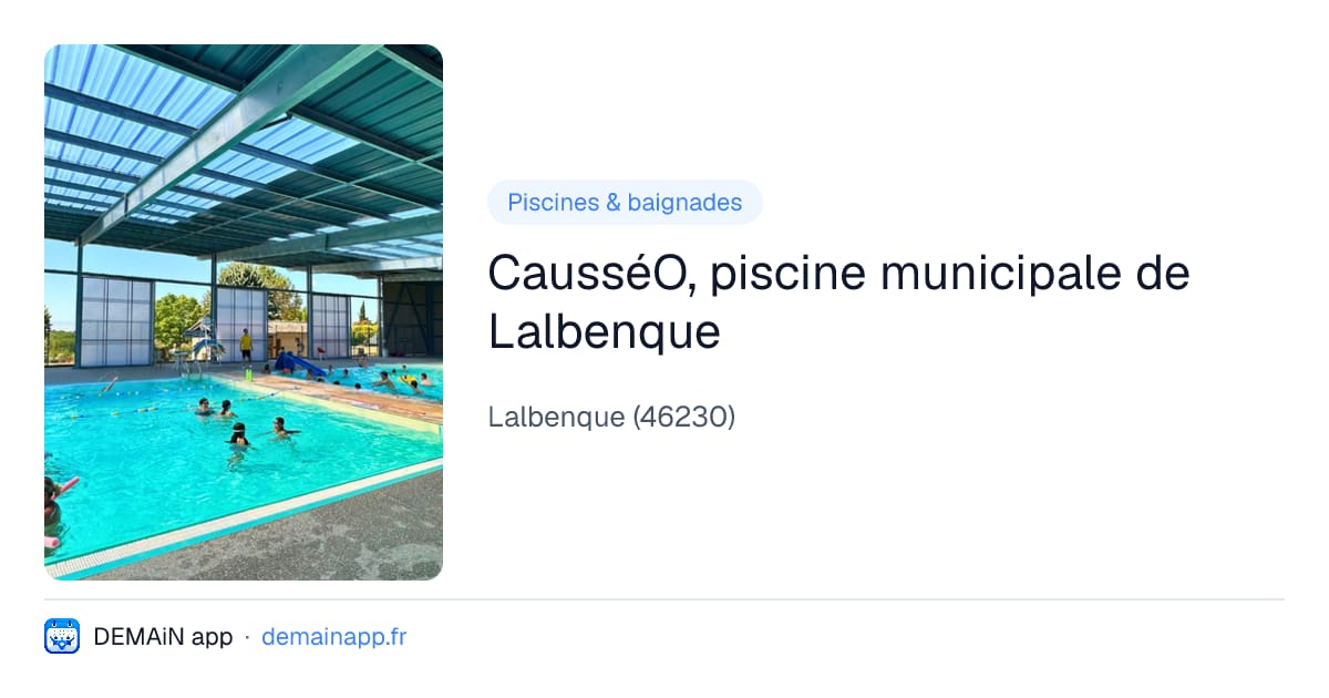CausséO, piscine municipale de Lalbenque — Lalbenque