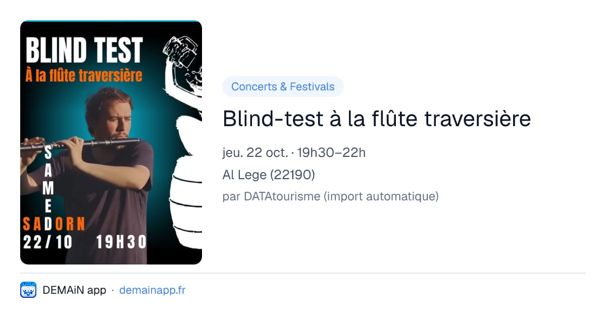 Blind-test à la flûte traversière — Al Lege