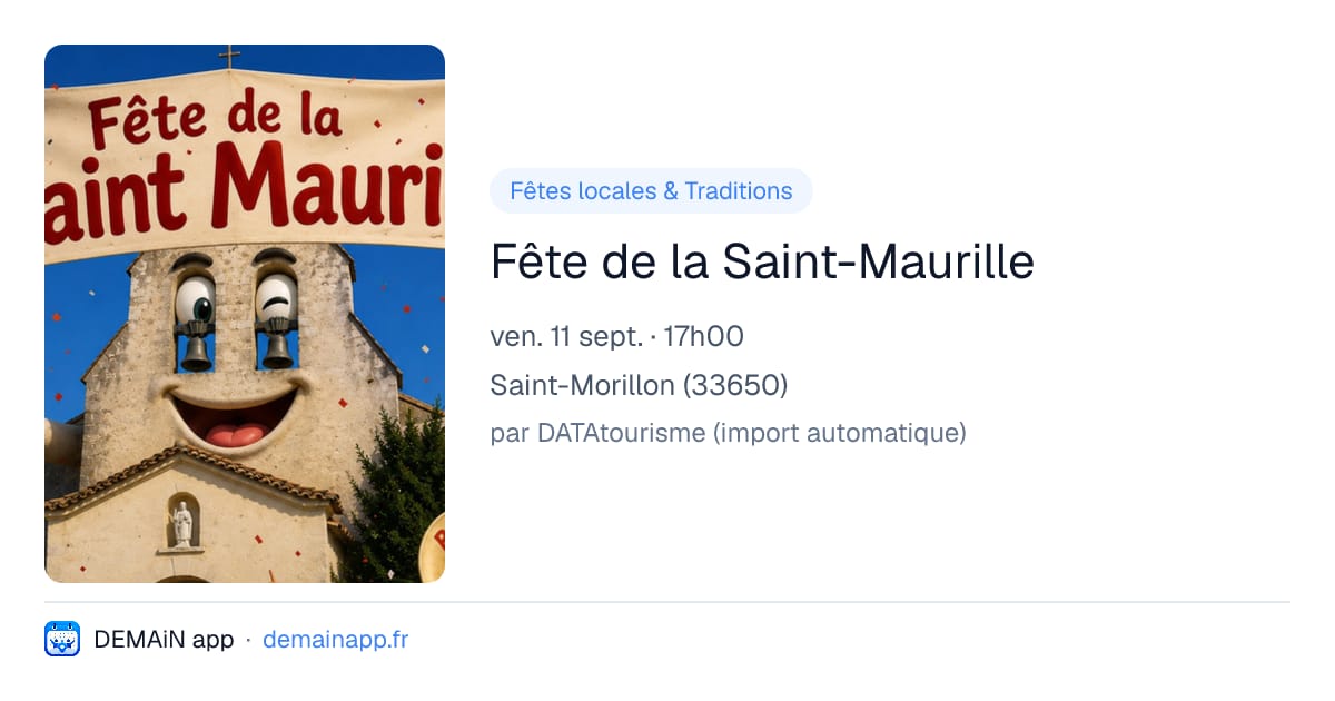 Fête de la Saint-Maurille — Saint-Morillon