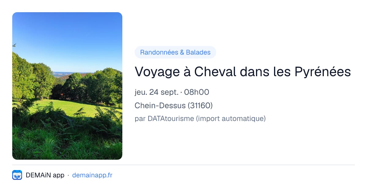 Voyage à Cheval dans les Pyrénées — Chein-Dessus