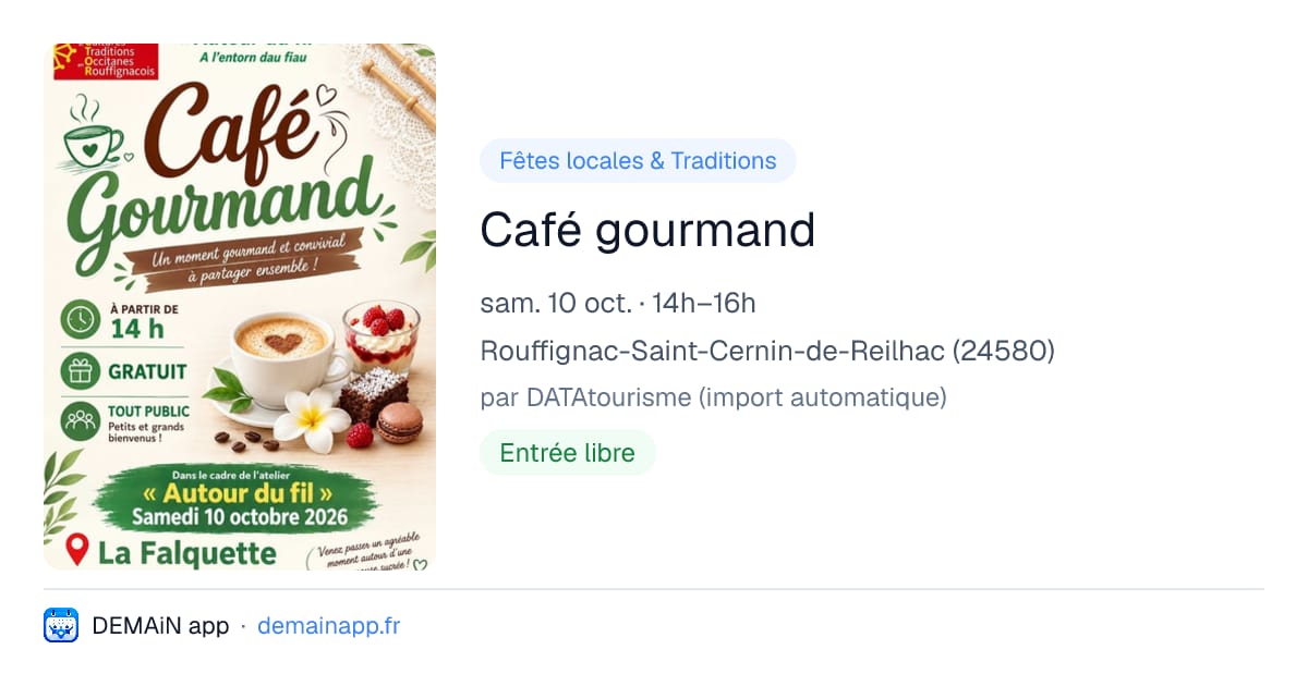 Café gourmand — Rouffignac-Saint-Cernin-de-Reilhac
