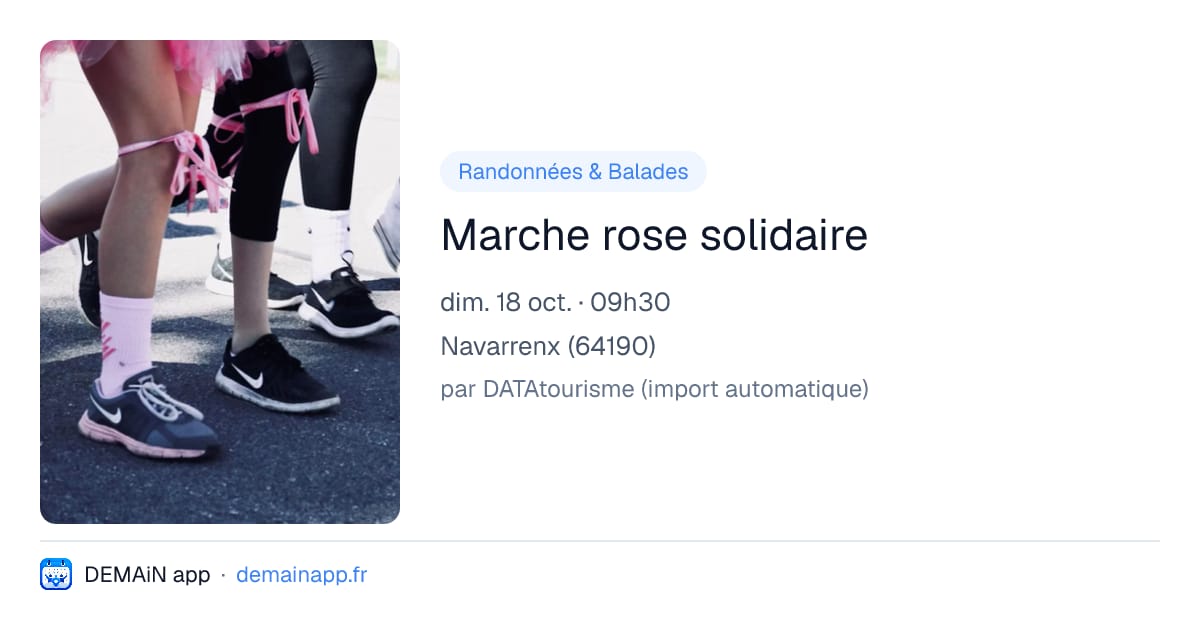 Marche rose solidaire — Navarrenx